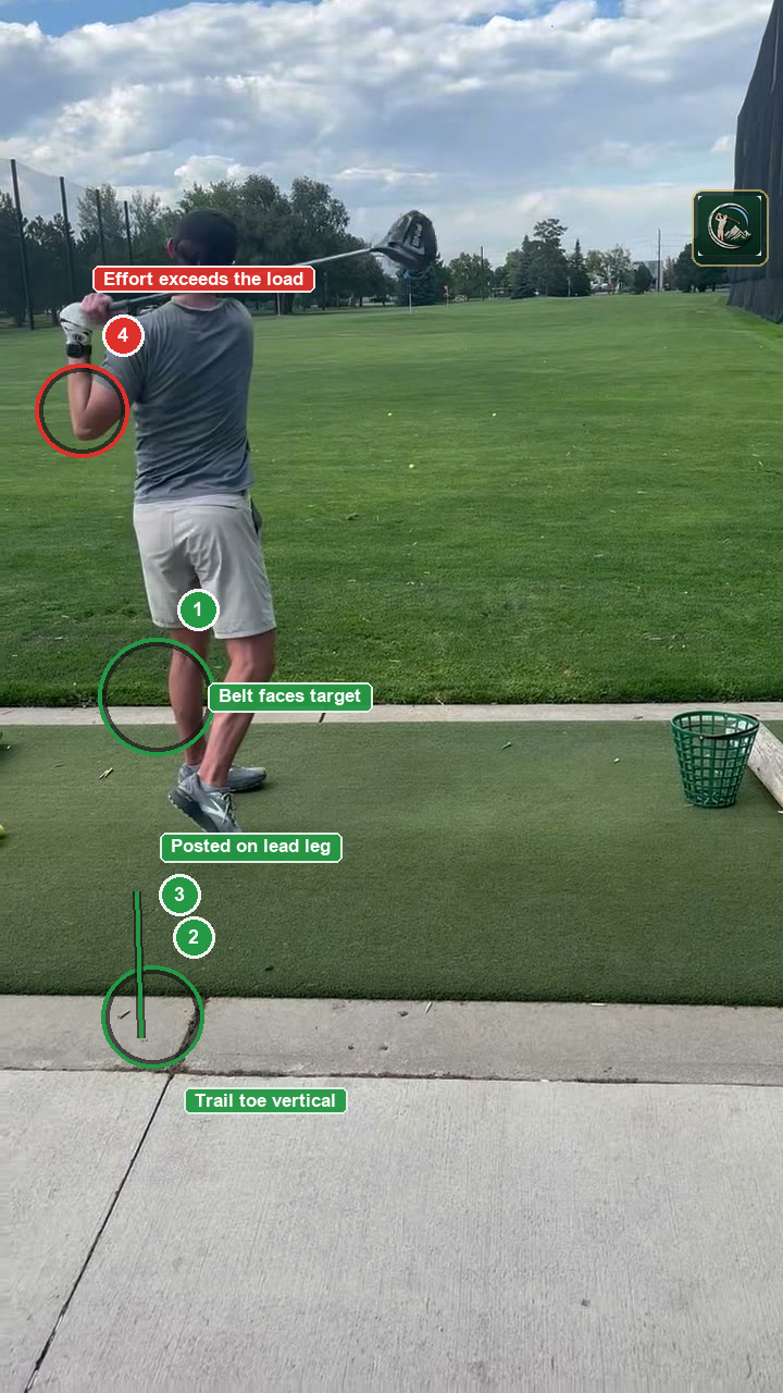 Annotated finish frame for Tommy