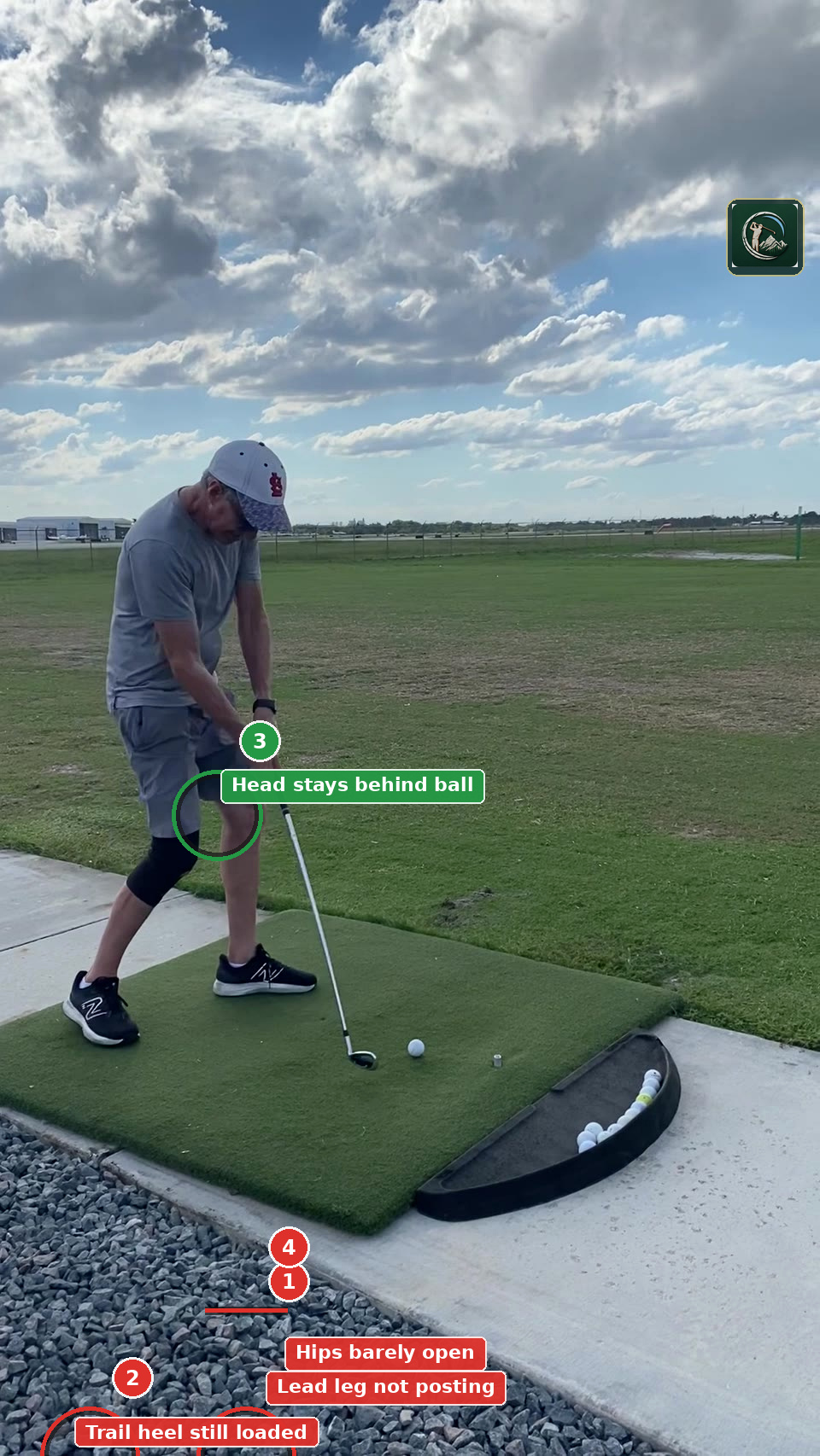 Annotated impact frame for Goldberg
